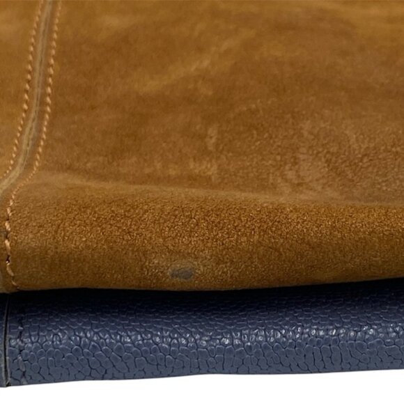 Hammitt Montana Large Reversible Blue & Brown Leather Crossbody Bag GUC - Picture 6 of 9